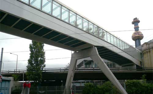 Brückenbau - Skywalk - Spittelau