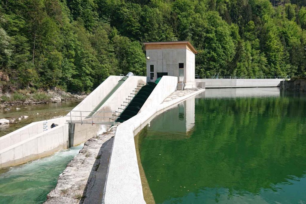 Wasserbau - KW Haunoldmühle, Fluss Steyr