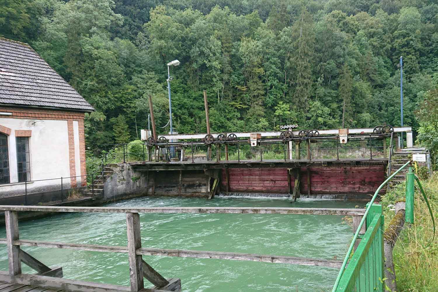 Wasserbau - KW Haunoldmühle, Fluss Steyr